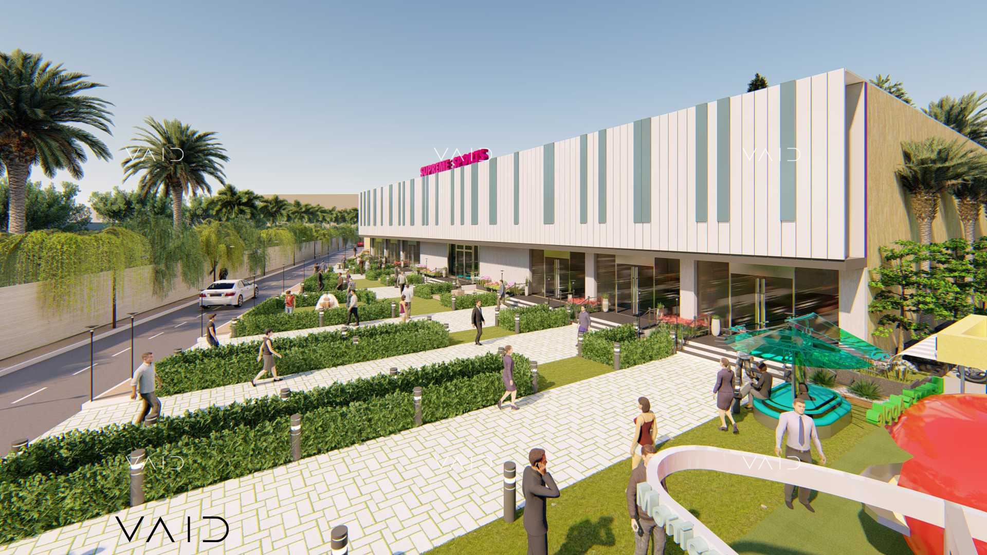Supreme sports complex landscape Gachibowli